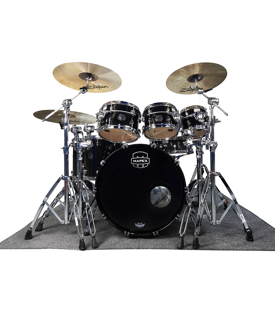 Mapex Saturn Evolution Maple Piano Black 7pc Drumkit